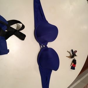 Blue Bathing suit top